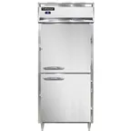 image of Continental Refrigerator D1RXSNSAHD 36" 1-Section Reach-In Refrigerator w/ 2 Half Solid Doors, Stainless Steel Exterior, 26 cu. ft.