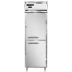 image of Continental DL1W-SA-HD 1-Section "Half Height" Solid Door Heated Holding Cabinet, 21 cu. ft., 3 Shelves, Stainless Steel