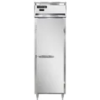 image of Continental DL1W 1-Section Reach-In Heated Holding Cabinet, Solid Door, Stainless Steel & Aluminum, Shelves