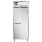image of Continental DL1WE-SA-PT 1-Section Heated Holding Cabinet, 22 cu. ft., 3-Shelf, Stainless Steel Exterior, Solid Door, Pass-Thru