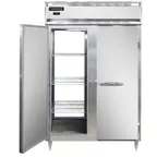 image of Continental Refrigerator D2FNPT 52" 2-Section Pass-Thru Freezer, 4 Solid Doors, Top Mounted, 50 cu. ft., Stainless Steel Front