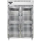 image of Continental Refrigerator D2FNSAGDHD 52" 2-Section Reach-In Freezer, 4 Half Glass Doors, Stainless Steel, 50 cu. ft., Top Mounted