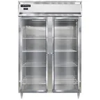 image of Continental Refrigerator D2FNSSGD 52" Two Section Reach-In Freezer w/ 2 Glass Doors, All Stainless Steel, 50 cu. ft.