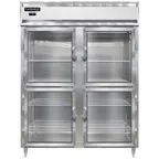 image of Continental Refrigerator D2FENGDHD 57" 4-Half Glass Door 2-Section Reach-In Freezer, Top Mounted, 52 cu. ft.