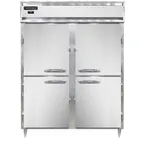 image of Continental Refrigerator D2FENSSPTHD 57" 2-Section Pass-Thru Freezer, 8 Half Solid Doors, Stainless Steel, Top Mounted, 52 cu. ft.