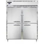 image of Continental Refrigerator D2FESNSAHD 57" 2-Section Reach-In Freezer, 4 Half Solid Doors, Stainless Steel, 40 cu. ft.