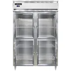 image of Continental Refrigerator D2FSNSSGDHD 52" 2-Section Reach-In Freezer, 4 Half Glass Doors, Stainless Steel, 32 cu. ft., Top Mounted