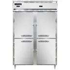 image of Continental Refrigerator D2RFNHD 52" 2-Section Reach-In Refrigerator Freezer Combo w/ 4 Half Solid Doors