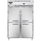 image of Continental Refrigerator D2RFNSAHD 52" 2-Section Reach-In Refrigerator Freezer Combo w/ 4 Half Solid Doors