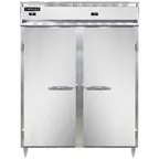 image of Continental Refrigerator D2RFEN 57" 2-Section Reach-In Refrigerator Freezer Combo w/ 2 Solid Doors