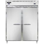image of Continental Refrigerator D2RFESNSS 57" 2-Section Reach-In Refrigerator Freezer Combo w/ 2 Solid Doors