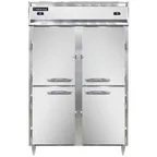 image of Continental Refrigerator D2RFSNHD 52" 2-Section Reach-In Refrigerator Freezer Combo w/ 4 Half Solid Doors