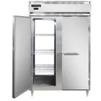 image of Continental DL2W-SS-PT 2-Section Heated Holding Cabinet, 50 cu.ft., Solid Doors, Stainless Steel