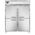 image of Continental DL2WE-SS-PT-HD 2-Section Heated Holding Cabinet, 52 cu ft, Stainless Steel, Solid Half-Doors, Pass-Thru