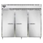 image of Continental Refrigerator DL3RENSAPT 86" 3-Section Pass-Thru Refrigerator w/ 6 Solid Doors, Stainless Steel Exterior, 75 cu. ft.