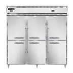 image of Continental Refrigerator D3RRFNHD 78" 3-Section Reach-In Refrigerator Freezer Combo w/ 6 Half Solid Doors