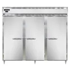 image of Continental Refrigerator DL3WE-PT 3-Section Heated Holding Cabinet, 75 cu ft, Stainless Steel Front, Solid Doors, Pass-Thru
