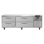 image of Continental Refrigerator D72GFN 72" 4 Drawers Freezer Chef Base w/ Marine Edge, Griddle Stand