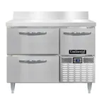 image of Continental Refrigerator DFA43NSSBS-D 43" 2-Section Worktop Freezer w/ 1 Full & 1 Half Door