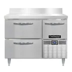 image of Continental Refrigerator DRA43NSSBS-D 43" Worktop Refrigerator w/ 2 Drawers & 1 Half Door