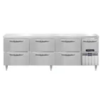 image of Continental Refrigerator DRA93NSS-D 93" Worktop Refrigerator w/ 6 Drawers &1 Half Door
