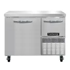 image of Continental Refrigerator FA43SN 43" 1-Section Worktop Freezer w/ 1 Full & 1 Half Door