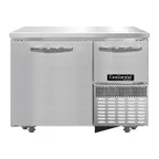 image of Continental Refrigerator FA43SN-U 43" 2-Door Undercounter Freezer, Stainless Steel Exterior, Front Breathing, 9.6 cu. ft.