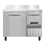image of Continental Refrigerator FA43SNBS 43" 1-Section Worktop Freezer w/ 1 Full & 1 Half Door