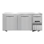 image of Continental FA68SN-U 68" 3-Door Undercounter Freezer, Stainless Steel, Front Breathing, 17.6 cu. ft.