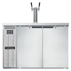 image of Continental Refrigerator KC50SNSS 50" Draft Beer Cooler w/ 2 Kegs, 13.0 cu. ft., 1 Dual-Tap Tower