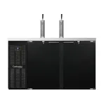 image of Continental Refrigerator KC59SN - 59" 2-Column Keg Cooler, 15 Cu Ft, Black, 1/4 HP R290, Display