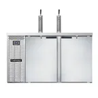 image of Continental Refrigerator KC59SNSS 59" Draft Beer Cooler w/ 2 Kegs, 15.0 cu. ft., 2 Single-Tap Towers