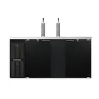 image of Continental Refrigerator KC69SN – 69" Keg Cooler, 18 cu ft, Black, 2‑Column, Holds 3 ½‑Barrel Kegs