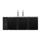image of Continental Refrigerator KC90SN 90" Draft Beer Cooler w/ 4 Kegs, 25.0 cu. ft., 2 Single-Tap Towers