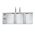 image of Continental Refrigerator KC90SNSS 90" Draft Beer Cooler, 25.0 cu. ft., w/ 4 Kegs, 25.0 cu. ft., 2 Single-Tap Towers