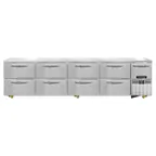 image of Continental Refrigerator RA118N-U-D 118" Undercounter Refrigerator w/ 8 Drawers & 1 Half Doors