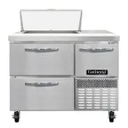 image of Continental Refrigerator RA43SN6-D 43" 1-Door & 2-Drawer Sandwich and Salad Prep Table, 6 Pans