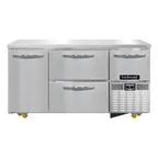 image of Continental Refrigerator RA60N-U-D 60" Undercounter Refrigerator w/ 4 Drawers & 1 Half Doors