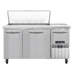 image of Continental Refrigerator RA60N18M 60" Mega Top Sandwich Prep Table w/ 3 Doors, 18 pans