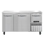 image of Continental Refrigerator RA60SN 60" WorkTop Refrigerator w/ 2 Full & 1 Half Doors
