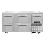 image of Continental Refrigerator RA60SN-U-D 60" Commercial Undercounter Refrigerator, 4-Drawer & 1-Half Door, 15 cu. ft.