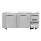 image of Continental RA68SN-U 68" 3-Door Undercounter Fridge, Stainless Steel, Front Breathing, 17.6 cu. ft.