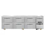 image of Continental Refrigerator RA93N-U-D 93" Undercounter Refrigerator w/ 6 Drawers & 1 Half Door