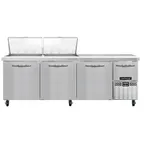 image of Continental Refrigerator RA93N24M 93" Mega Top Sandwich Prep Table w/ 4 Doors, 24 pans