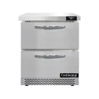 image of Continental Refrigerator SW27N-FB-D 27" 1-Section WorkTop Refrigerator w/ 2 Drawers, 7.4 cu. ft.