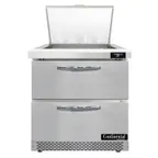 image of Continental Refrigerator SW32N12M-FB-D 32" Mega Top Sandwich Prep Table w/ 1 Door, 12 pans