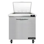 image of Continental Refrigerator SW32N12M 32" Mega Top Sandwich Prep Table w/ 1 Door, 12 pans