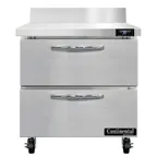 image of Continental Refrigerator SW32NBS-D 32" 1-Section WorkTop Refrigerator w/ 2 Drawers, 9 cu. ft.