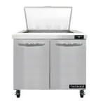 image of Continental Refrigerator SW36N12M 36" Mega Top Sandwich Prep Table w/ 2 Doors, 12 pans