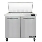image of Continental Refrigerator SW36N15M 36" Mega Top Sandwich Prep Table w/ 2 Doors, 15 pans